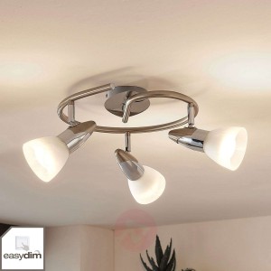 Lampa sufitowa LED Cora, easydim, 3-pkt., okrągła
