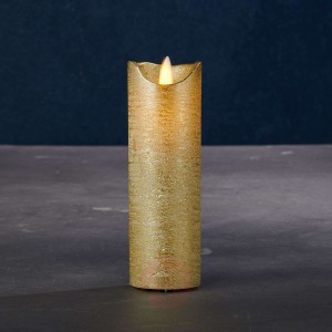 Świeca LED Sara Exclusive złota Ø5cm wysokość 15cm