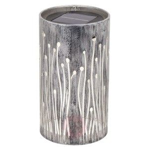 Lampa solarna LED Tamol, cylindryczna z wzorem
