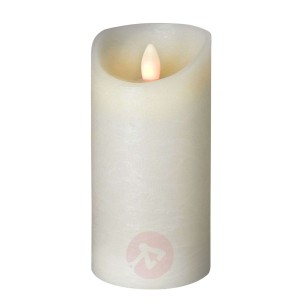 Świeca LED Shine, Ø 7,5 cm, kość słoniowa, 17,5 cm