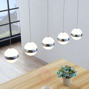 Lindby Maryte lampa wisząca LED, 5-punktowa