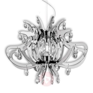 LILLIBET - designerska lampa wisząca, srebrna