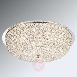Kryształowa lampa sufitowa Emilia z żarówkami LED