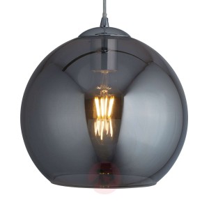 Lampa wisząca Balls, kulki szklane szare, Ø 35cm