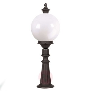 Lampa na cokół Madeira z dużym kloszem, antracyt