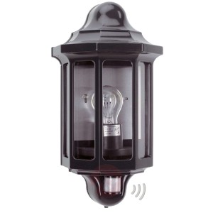 Elegancka lampa ścienna zewnętrzna Loreo czarna