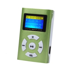 Mini MP3 - zielona z ekranem LCD 