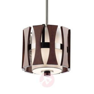 Mała drewniana lampa wisząca Cirus