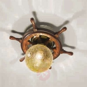 Atrakcyjna lampa sufitowa Timone bursztyn