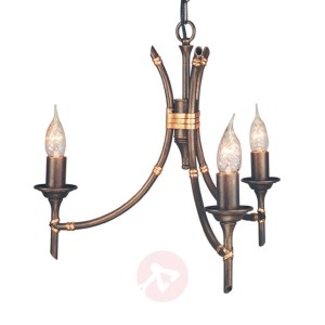 Lampa wisząca BAMBOO brązowa 3-punktowa