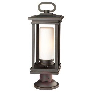 Brązowa lampa cokołowa South Hope