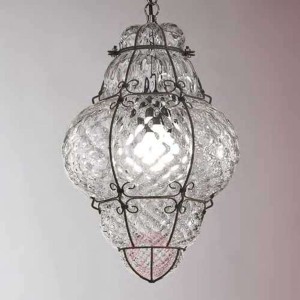 Lampa wisząca CLASSIC ze szkła dmuchanego 62 cm