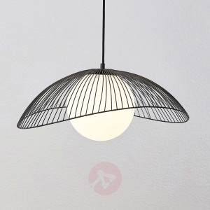 Lindby Fabronia lampa wisząca kratka, szklana kula