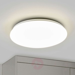 Biała lampa sufitowa LED SUEDE