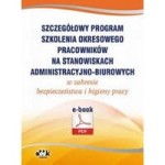 Szczegółowy program szkolenia okresowego pracowników na stanowiskach administracyjno-biurowych w zakresie bezpieczeństwa i higieny pracy (e-book)