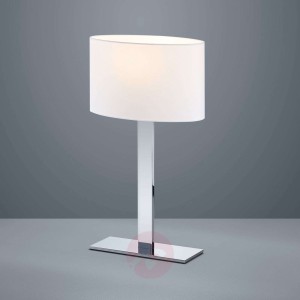 Helestra Rena lampa stołowa, klosz chintz owalny