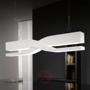 Biała designerska lampa wisząca Fifi 60 cm