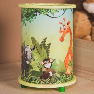 Z motywami zwierzęcymi – lampa stołowa Dżungla