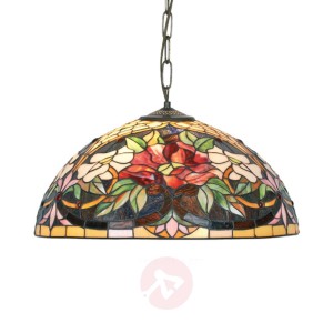 Lampa wisząca Ariadne w stylu Tiffany, 2-punktowa
