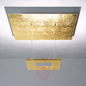 Escale Zen - lampa wisząca LED z płatkowym złotem