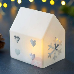 Oświetlenie dekoracyjne LED Santa House, 11,5 cm