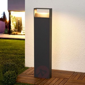 Ciemnoszary słupek oświetleniowy LED Kjella