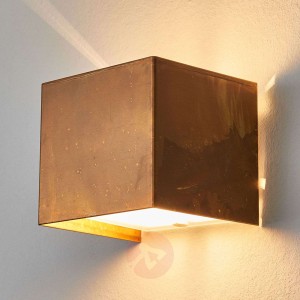 Lampa ścienna LOLA z oksydowanym mosiądzem