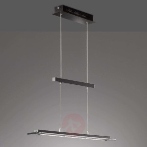 Lampa wisząca LED Tenso TW ściemniacz, czarna 88cm