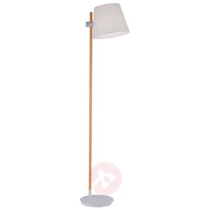 Lampa stojąca Miriam z regulacją wysokości, biała