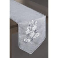Bieżnik stołowy Flower Grey 33x180 cm