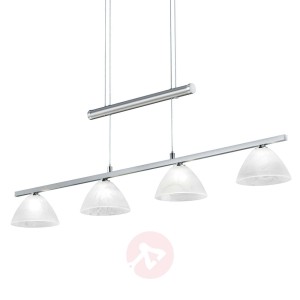 B-Leuchten Asti – regulowana lampa wisząca nikiel