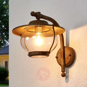 Piękna zew. lampa ścienna ADESSORA, ochr. w.mor.