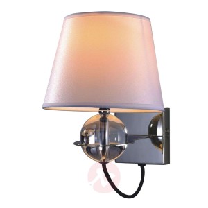 Subtelna lampa ścienna Zsa biała