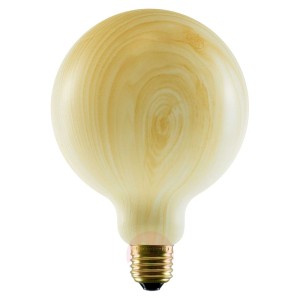 SEGULA żarówka globe LED G125 E27 8W wygląd drewna