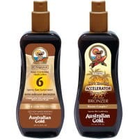 Australian Gold SPF 6 Spray Gel Bronzer 237ml + Australian Gold Accelerator Spray Gel 237ml