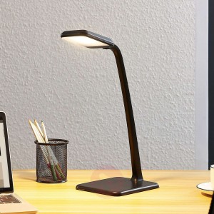 Lampa biurkowa LED Daleen w kolorze ciemnoszarym