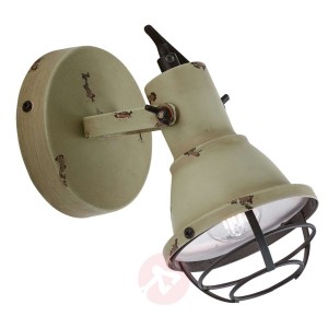 Beżowy reflektor ścienny Levi w stylu vintage