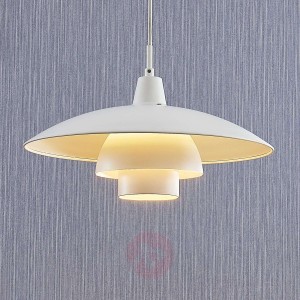 Lindby Artjom metalowa lampa wisząca, biała