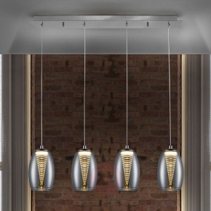 Lampa wisząca LED Nébula, 4-punktowa