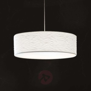 Lampa wisząca Vita P z falami, nowoczesna biel