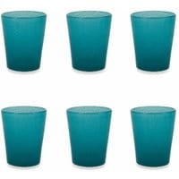 Zestaw 6 szklanek do wody Cancun Satin Tiffany Blue 330 ml