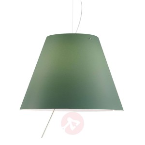 Elegancka lampa wisząca LED Costanza, zielona