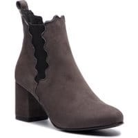 Botki SAGAN - 3146  Szary Welur