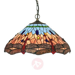 Klasyczna lampa wisząca w stylu Tiffany DRAGONFLY
