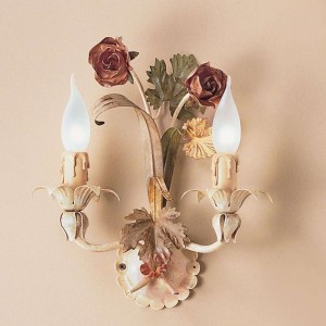 Lampa ścienna ROSETO ręcznie malowana