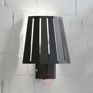 Mix – czarna lampa ścienna z pięknym kloszem