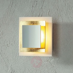 Złocona lampa ścienna Pages 14 cm