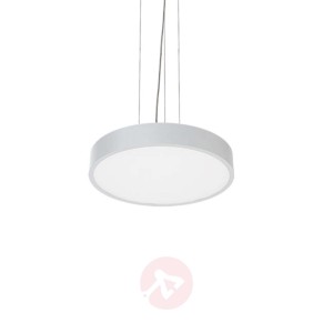 Lampa wisząca LED C90-P, Ø 57 cm, 3 000 K, biała