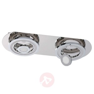Aiden - 2-punktowa lampa sufitowa LED, chrom