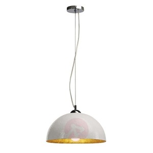 FORCHINI lampa wisząca duża, biały-złoty